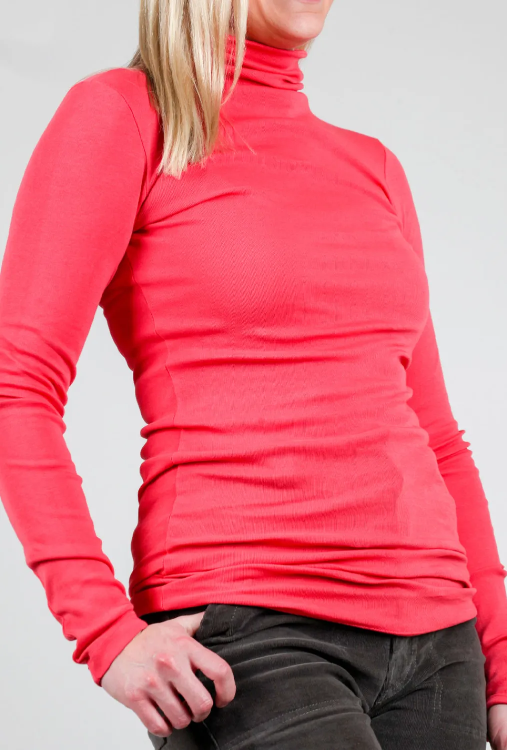 Fashion Evie Lou Beatnik Tneck, Framboise