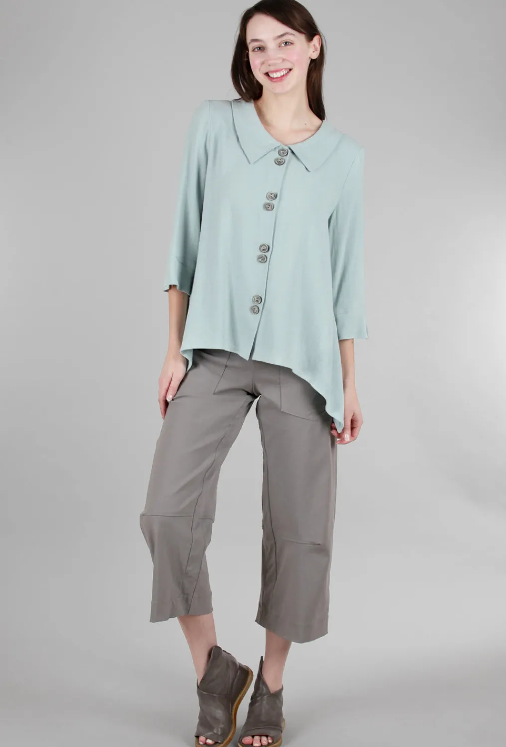 Cheap Evie Lou Brussels Crepe Twinbutton Jacket, Seaglass