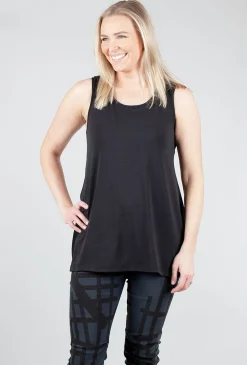 Cheap Evie Lou Foundation Long Tank, Black