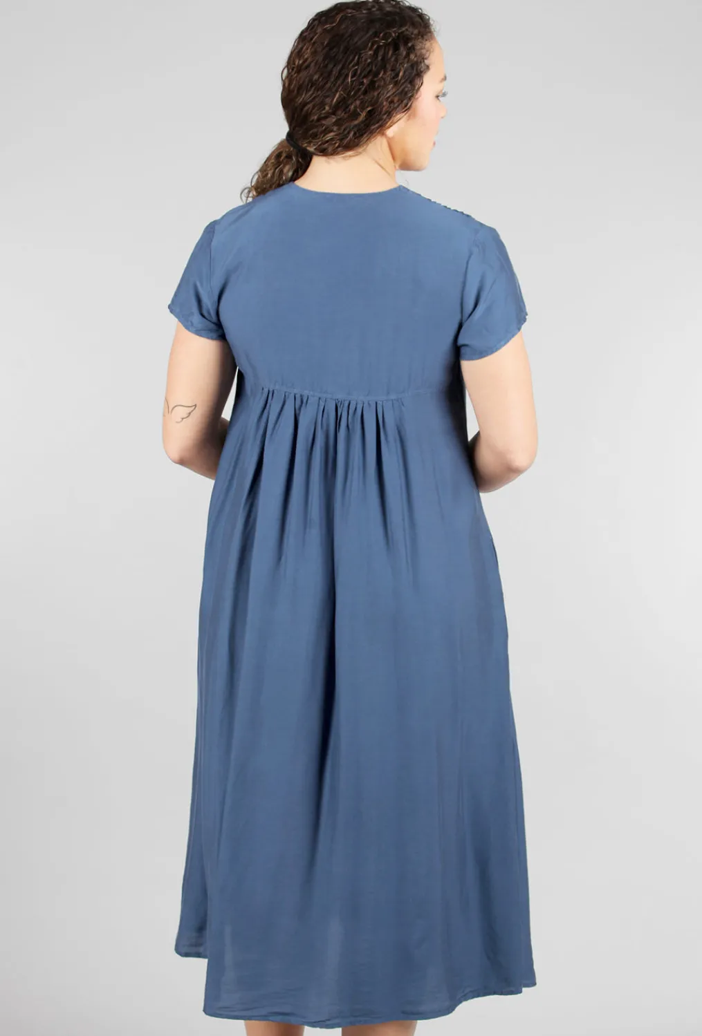 Online Evie Lou Pleat Bodice Lady Dress, Blue