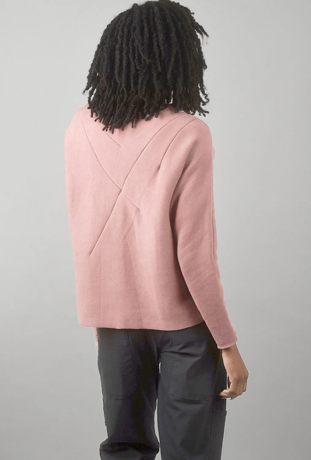 Discount Evie Lou Velvet Fleece Renee Top, Dusty Rose