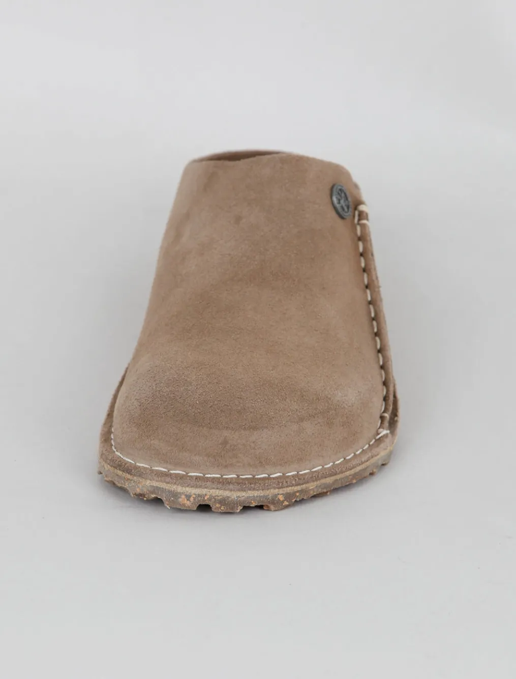 Outlet Evie Lou Zermatt Clog, Gray Taupe Suede