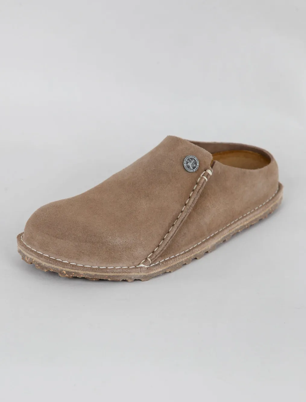 Outlet Evie Lou Zermatt Clog, Gray Taupe Suede