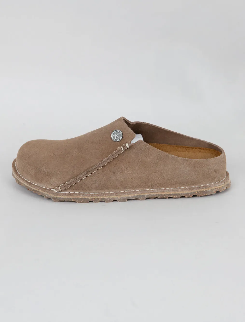 Outlet Evie Lou Zermatt Clog, Gray Taupe Suede