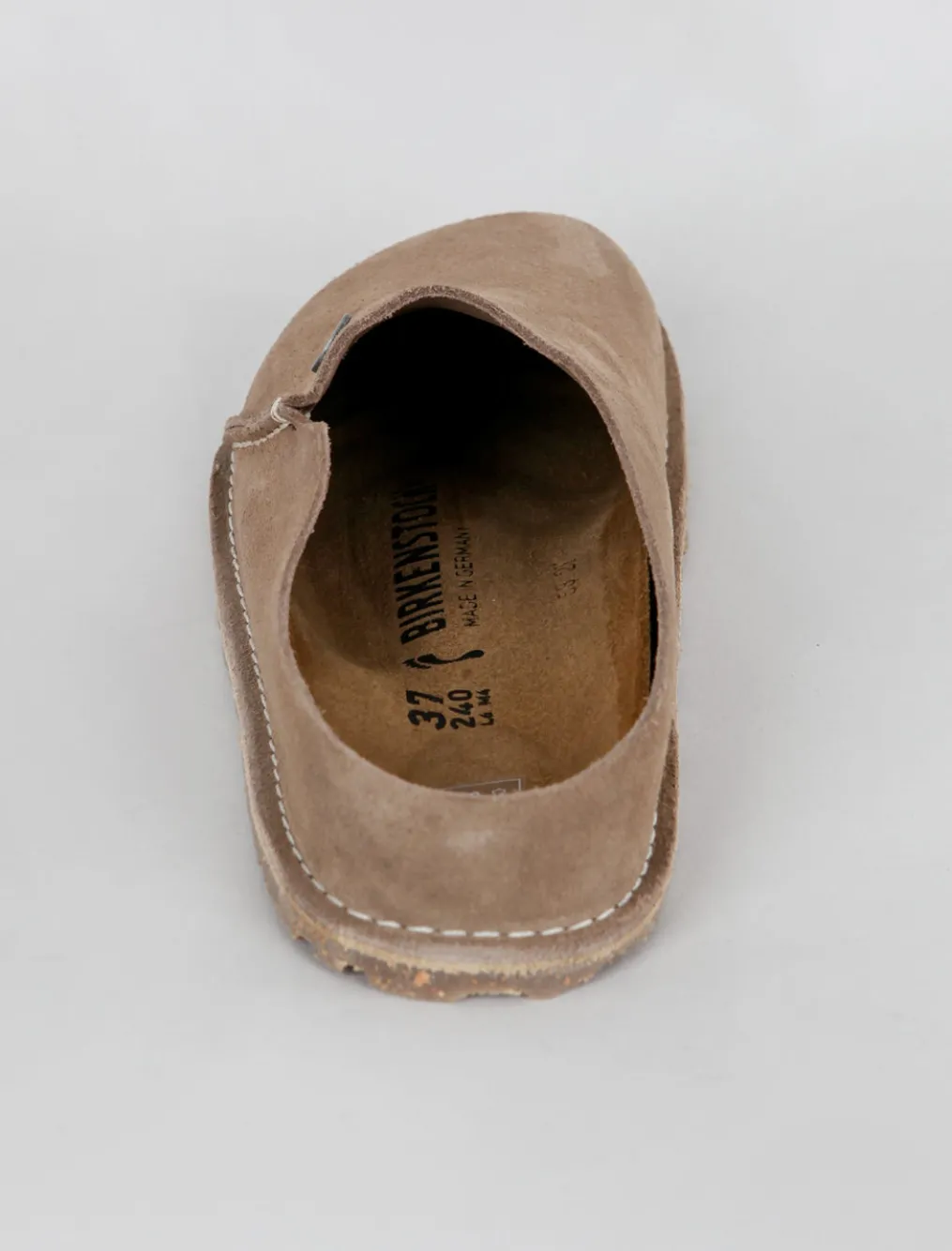 Outlet Evie Lou Zermatt Clog, Gray Taupe Suede
