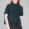 Flash Sale Evie Lou Abby Sparkle Sweater, Emerald Lurex