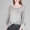 Cheap Evie Lou Acid Spray Top, Gray