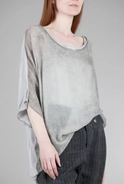 Cheap Evie Lou Acid Spray Top, Gray