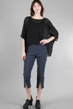 Flash Sale Evie Lou Airy Silk Claire Top, Black