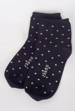 Store Evie Lou Alice Polka Dot Anklet, Black