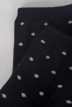 Store Evie Lou Alice Polka Dot Anklet, Black