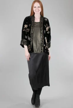 Flash Sale Evie Lou Ally Velvet Kimono, Black