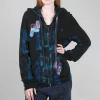Sale Evie Lou Applique Zip Hoodie, Blues