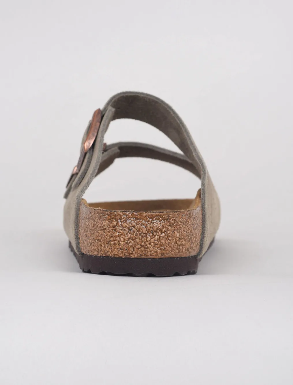 Store Evie Lou Arizona Soft Bed Sandal, Taupe Suede