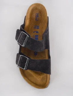 Fashion Evie Lou Arizona Soft Bed Sandal, Velvet Gray