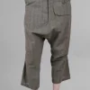 New Evie Lou Artsy Banker Plaid Pant, Linen