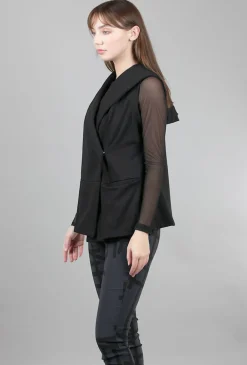 Fashion Evie Lou Astoria Ponte Vest, Black
