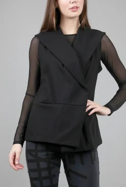 Fashion Evie Lou Astoria Ponte Vest, Black