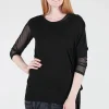 Outlet Evie Lou Asym Tie-Detail Sweater, Black