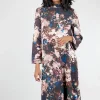 New Evie Lou Avila Print Dress, Galassia Wine