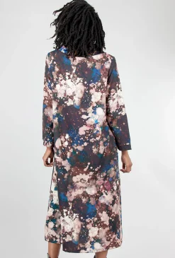 New Evie Lou Avila Print Dress, Galassia Wine