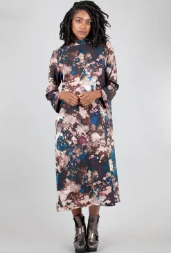 New Evie Lou Avila Print Dress, Galassia Wine