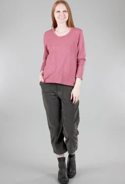 Fashion Evie Lou Baby Fit Shrunken Crew, Mulberry