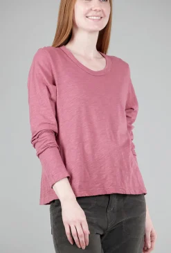 Fashion Evie Lou Baby Fit Shrunken Crew, Mulberry