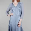 Cheap Evie Lou Beaded-Neck Detail Dress Set, Winter Blue Ombre