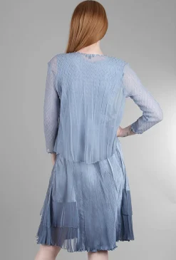 Cheap Evie Lou Beaded-Neck Detail Dress Set, Winter Blue Ombre