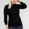 Hot Evie Lou Beatnik Tneck, Black