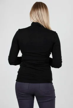 Hot Evie Lou Beatnik Tneck, Black