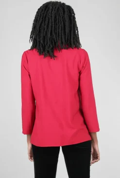 Cheap Evie Lou Bella Rayon Top, Cranberry