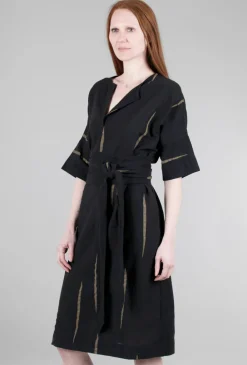 Discount Evie Lou Belt Dress, Black Scratch