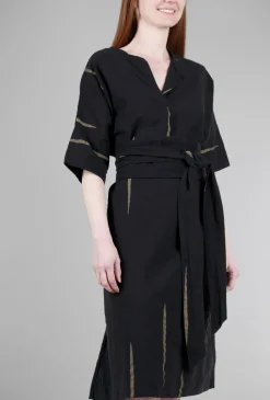 Discount Evie Lou Belt Dress, Black Scratch