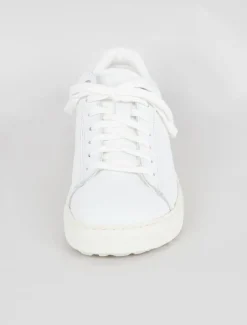 Outlet Evie Lou Bend Leather Sneaker, White