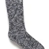 Best Sale Evie Lou Birk Cotton Slub Sock, Blue