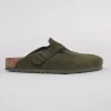 Fashion Evie Lou Boston Clog, Thyme Suede