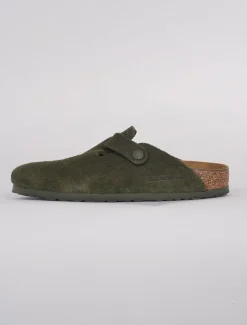 Fashion Evie Lou Boston Clog, Thyme Suede