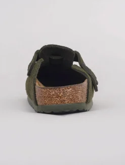 Fashion Evie Lou Boston Clog, Thyme Suede