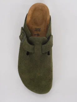 Fashion Evie Lou Boston Clog, Thyme Suede