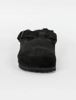 Cheap Evie Lou Boston Shearling Clog, Black
