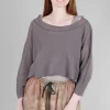 Store Evie Lou Boxy Mesh Pullover, Lavender