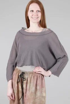 Store Evie Lou Boxy Mesh Pullover, Lavender
