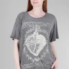 New Evie Lou Boyfriend Tee, Faithful Heart/Ozzy Gray