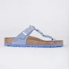 Store Evie Lou Braided Gizeh Sandal, Dusty Blue