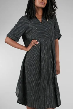 Outlet Evie Lou Breeze Shaft Print Dress, Black Multi