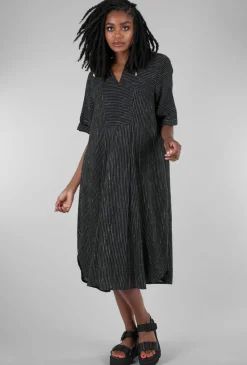 Outlet Evie Lou Breeze Shaft Print Dress, Black Multi
