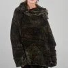 Best Evie Lou Brocade Kelim Puffer Jacket, Dark Rust