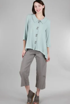 Cheap Evie Lou Brussels Crepe Twinbutton Jacket, Seaglass